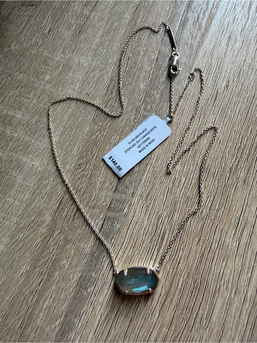 NWT Kendra Scott Sterling Silver Labradorite Elisa